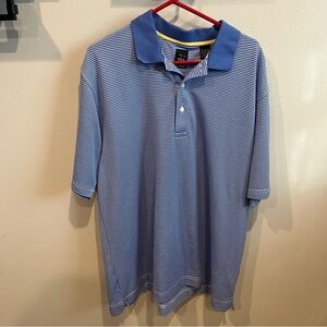 Blue and White Page and Tuttle Golf Polo Size XL